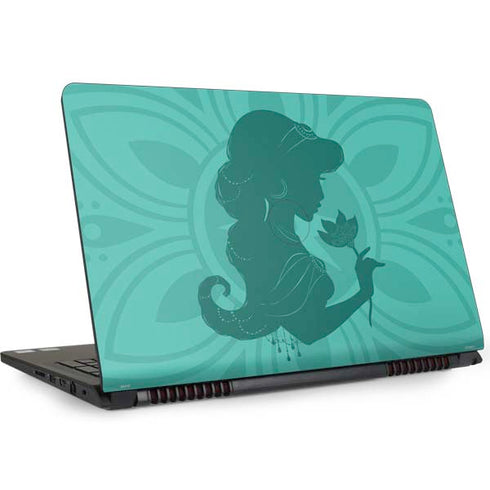 Disney Aladdin Princess Jasmine Silhouette Flower Dell Inspiron Skin